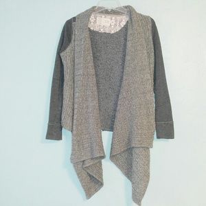 Anthro Saturday Sunday Boho Crochet Knit Cardigan